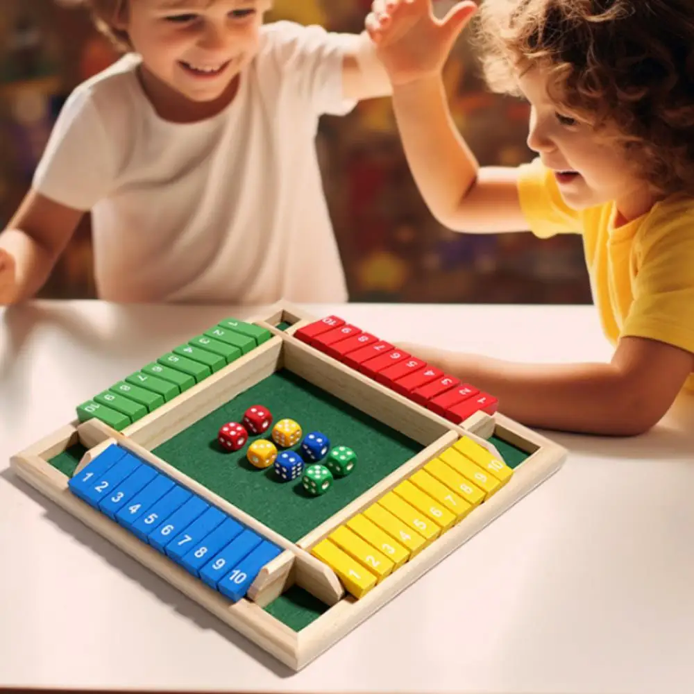 Arithmetik-Würfel, Brettspiel, vierseitig, Flip-Kartenspiele – Bild 4