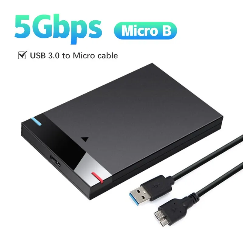 Gehäuse HDD-Gehäuse 2,5 Zoll Micro B USB 3.0Typ-C-Kabel