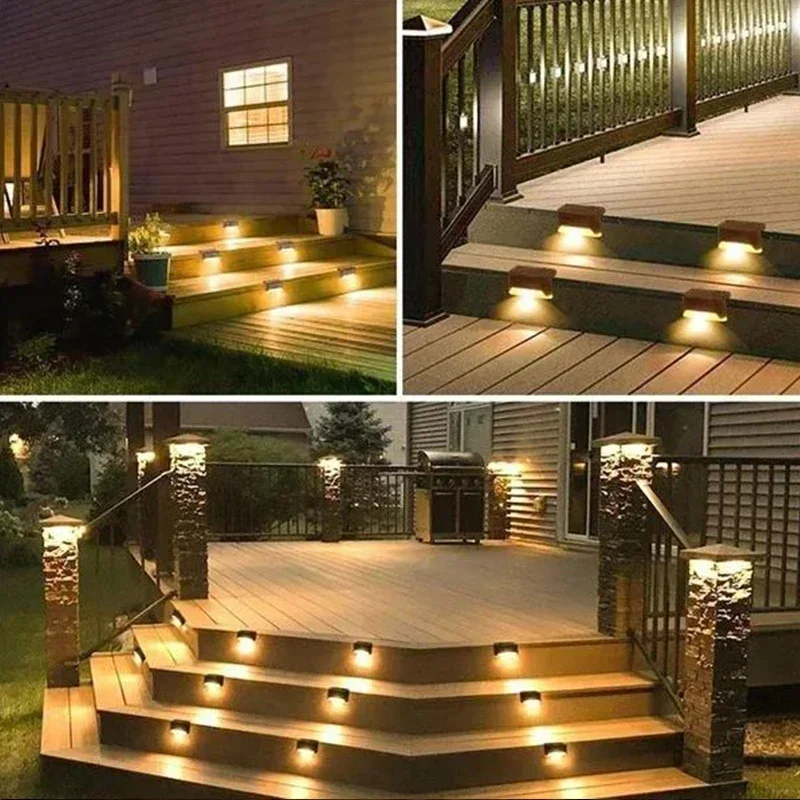 32/24/16/12/8/4Pcs Solar Deck Lichter Im Freien Wasserdichte – Bild 3