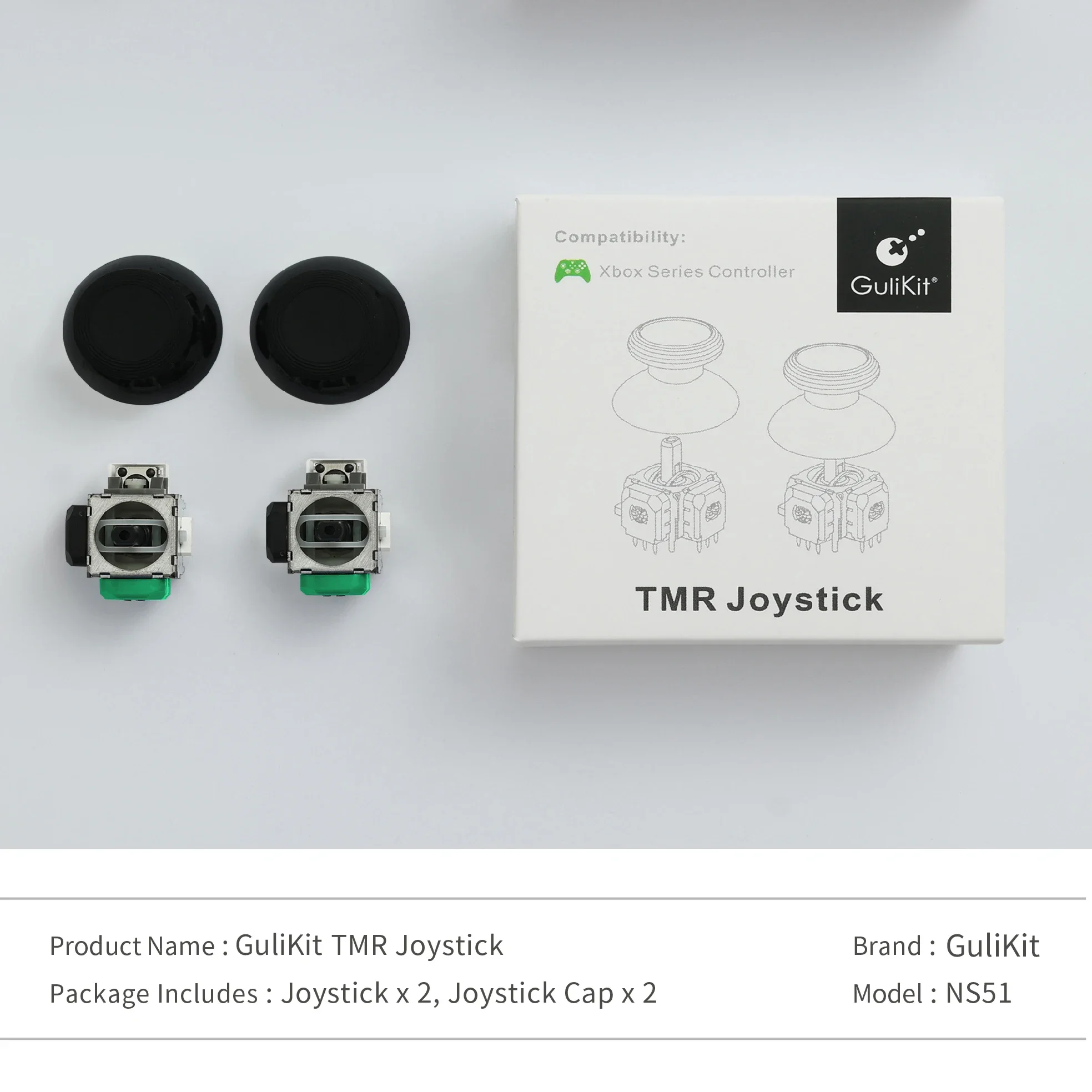 GuliKit Anti-Drift TMR Joystick für PS4 Xbox Series Gamepad – Bild 5