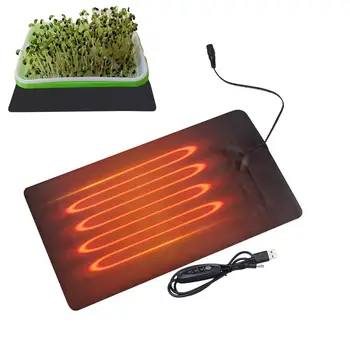 8,5 W Pflanzenheizmatte PVC Leder Pflanzenwärmematte Innen 45-50 USB Warmes Hydrokultur-Heizkissen