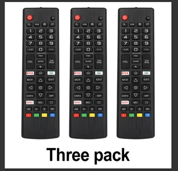 Universal Fernbedienung Akb75675304 für Lg Smart Tv Modelle 32Lm5620Bpua 32Lm570Bpua 32Lm620Bpua (3 Stück)