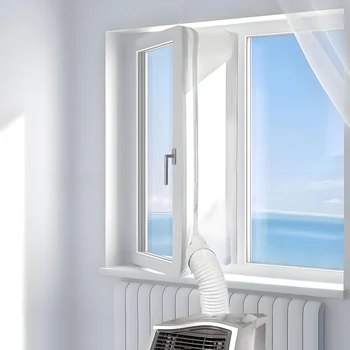 Luftschleuse Fenster dichtung für tragbare Klimaanlage, 3/4m flexible Stoff dichtung platte Fenster dichtung
