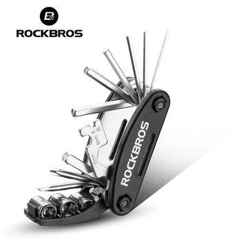 ROCKBROS 16 in 1 Bike Fahrrad Multi Repair Tool Set Kit Hex Speichen Zyklus Schraubendreher Werkzeug Schlüssel