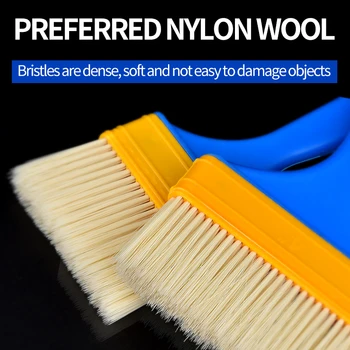 Multifunktionale Pinsel mit Holzgriff, Pinsel für Wand und Möbel, sauberer Nylon-Grillpinsel