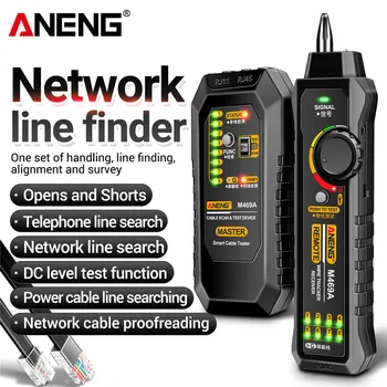 M469A Smart Netzwerk Kabel Tester RJ45 RJ11 LAN Kabel Tester Finder Draht Tracker Empfänger Networking Tool