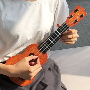 4-saitige Ukulele, Musikinstrument, Yukrili, verstellbarer Saitenknopf, Simulation, Ukulele, spielbar