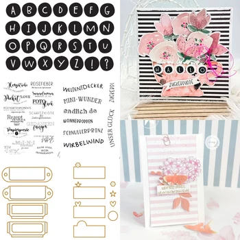 Stempelset Stamps Metall-Stanzformen für Scrapbook, Tagebuch, Dekoration, Prägevorlage, DIY-Grußkarte