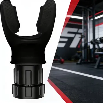 Silikon-Atmungs-Fitness-Trainingsgerät, tragbares Atem-Trainingsgerät für Hals, einstellbarer Widerstand