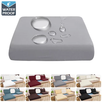 Wasserdichte Sofa Sitzkissen Abdeckung Elastische Schutz Sofa Abdeckungen Haustiere Kinder Wohnzimmer Günstige