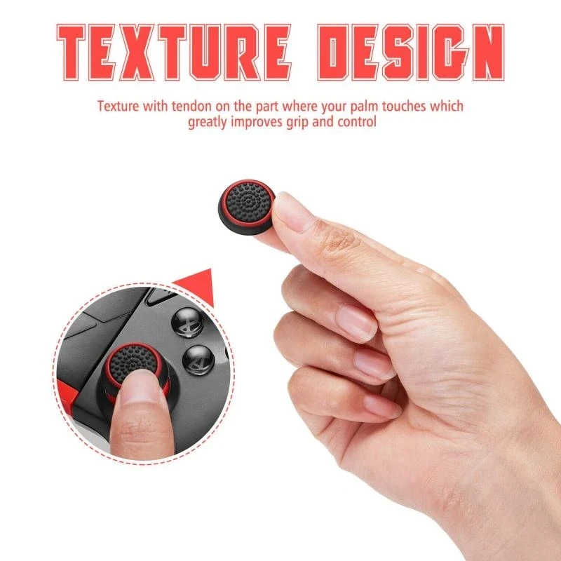 4 Stück/10 Stück rutsch feste Silikon Analog Joystick Daumen – Bild 3