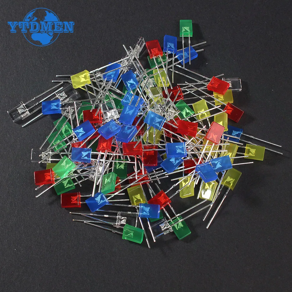 100 teile/los Platz 2*5*7mm LED Diode 2X5X7mm 5 Farben Rot – Bild 3