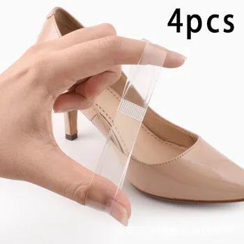 2 Paar unsichtbare elastische Silikon-transparente Schnürsenkel für High-Heel-Schuhe, modisches Design