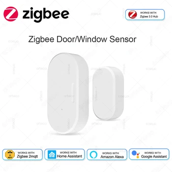 Zigbee Tür Fenster Sensor Öffnen Schließen Detektor Smart Home Sicherheit Alarm Einbrecher Tür Sensor