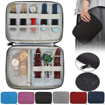 Smart Watch Band Organizer, wasserdichte Aufbewahrungstasche für Uhrenarmbänder aus Nylon, tragbare
