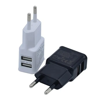 5V 2A USB Ladegerät Reise Wand Lade Kopf Handy Dual USB Ladegerät AC Adapter Tragbare EU Stecker für iPhone
