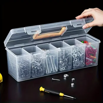 Werkzeugteile-Aufbewahrungsbox-Set, Werkzeug-Organizer mit mehreren Fächern, Sortierbox für Schrauben