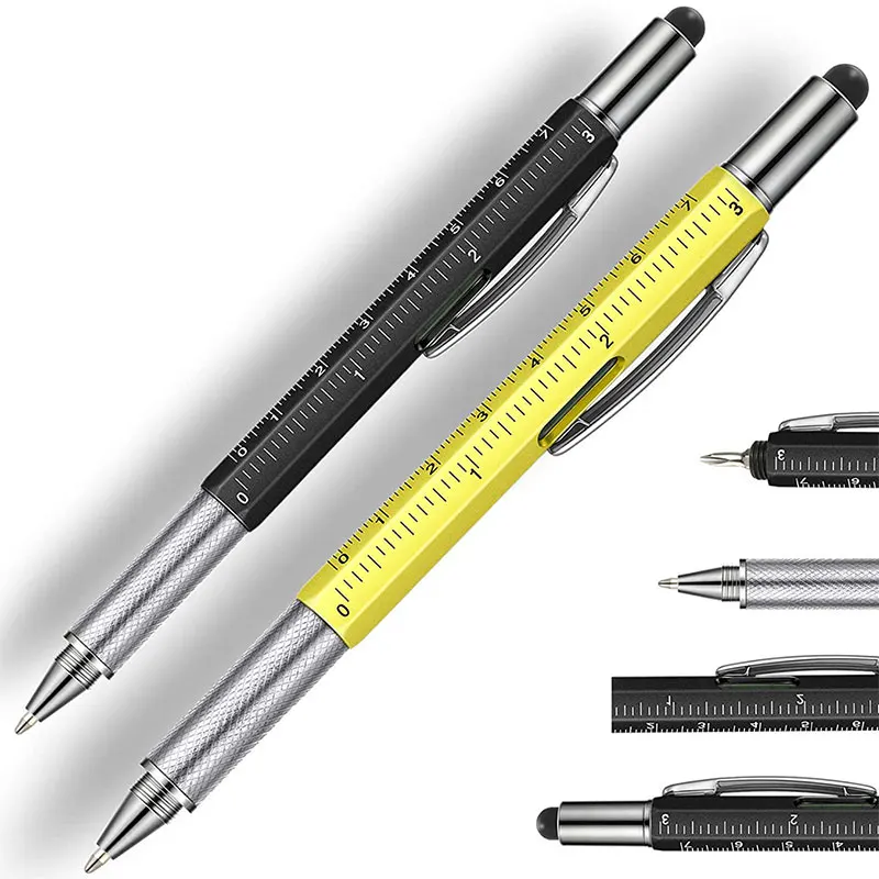 6-in-1-Multifunktions-Kugelschreiber mit Handwerkzeug, messen – Bild 6