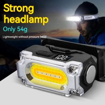 Superhelle magnetische Stirnlampe, 3-Lichtquelle, Hut-Clip-Lampe, Outdoor, Wandern, Camping, Arbeit, am Kopf