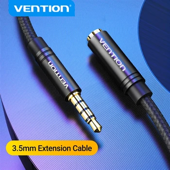Vention Jack 3.5 Aux-Verlängerungskabel für Auto, Laptop, Mini-PC, TV, Xiaomi, Huawei, Stereo, 3,5 mm Klinke