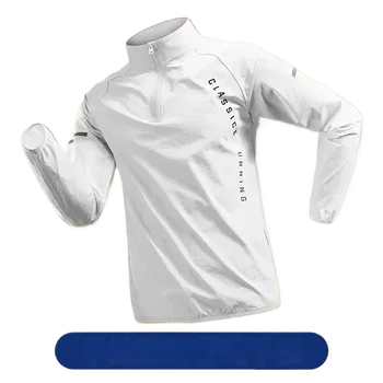 Herren Laufjacken Gym Reißverschluss Kapuzenjacke Sport-Jacke Jogging Training Fitness Sweatshirt Lässige