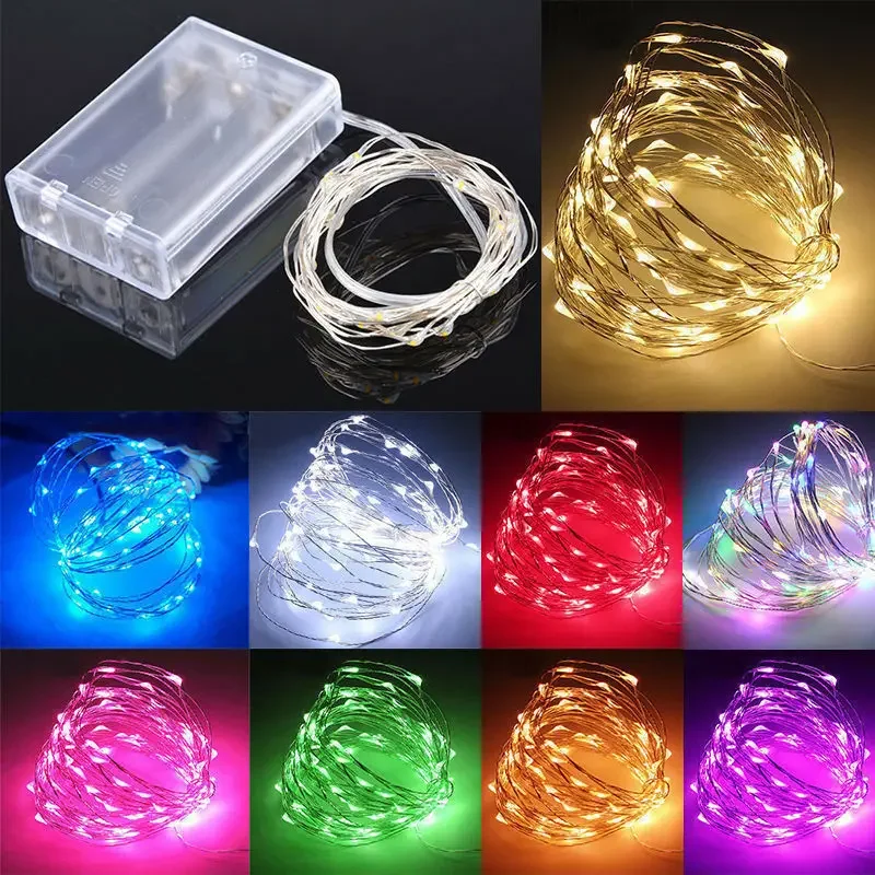 1M 2M 3M 5M 10M 20M 30M Kupferdraht LED Lichterketten Urlaub