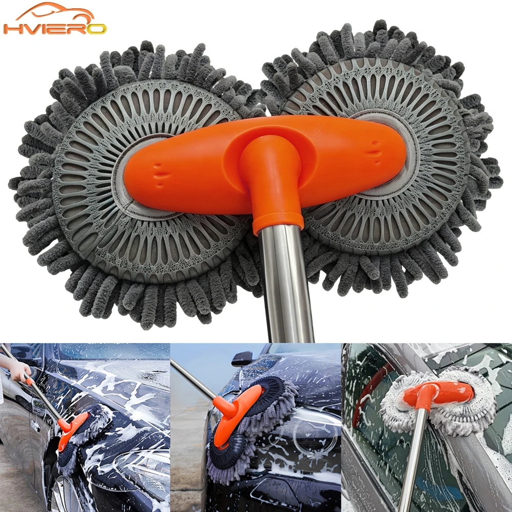 1X Auto Reinigung Waschen Mehrzweck Kit Mikrofaser Pinsel