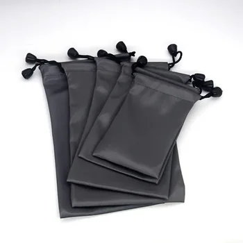 Wasserdichte Tasche mit Kordelzug, staubdicht, schwarz, Polyester, Tasche für Headset-Datenkabel, Tasche