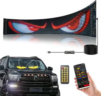 Auto-LED-Display „Teufelsauge“ - Programmierbare, flexible LED-Anzeige für LKW, Schaufensterwerbung, Konzerte