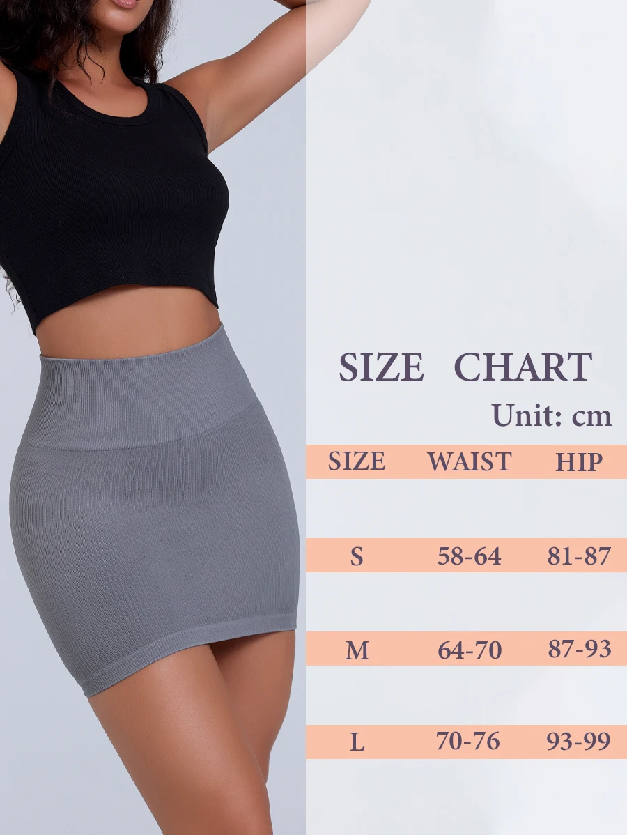 Gerippter, sexy Damen-Mini-Slim-Rock mit hoher Taille – Bild 6