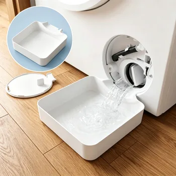 Waschmaschinen-Auffangschale, Wasserfangschale für Fusselentfernung, Tragbare Anti-Verschüttungs-Wasserwanne