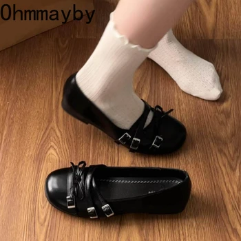 Silberne Damen-Ballerinas, bequeme flache Schuhe mit runder Zehenpartie, 2026 Neu Frühling Herbst Vintage