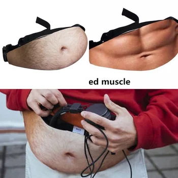 Lustige Bauchtasche, Geldgürteltasche, Reisetasche, Vater-Bod-Muskel-Hüfttasche