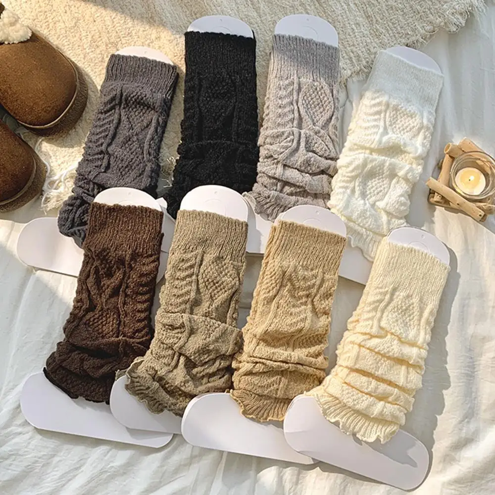 Y2k Boot Manschetten Abdeckung Gestrickte Knie Ärmel für – Bild 2