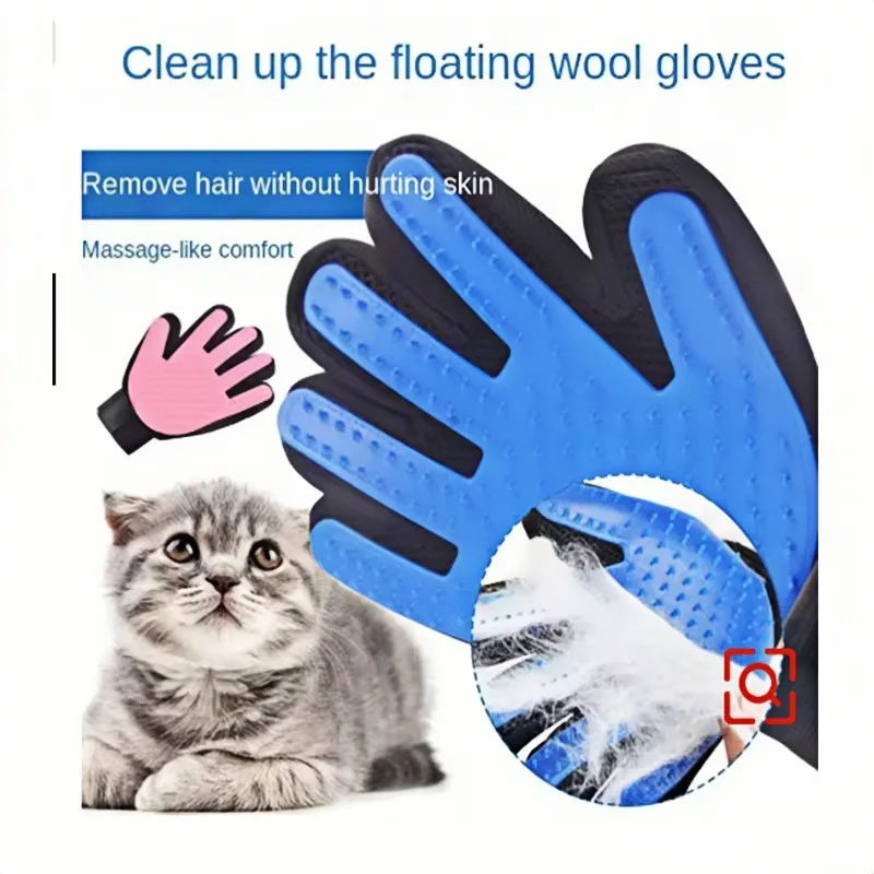 Pet Haar Handschuh Kamm Haustier Hund Katze Pflege Reinigung – Bild 2