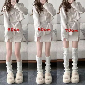 Gestrickte Beinwärmer im koreanischen Stil, Y2K Harajuku ästhetische Sockenzubehör, warme