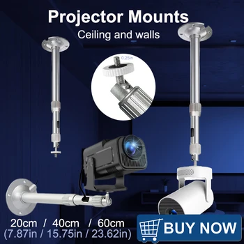 DITONG Projektor Stativ Metall Wand Deckenhalterung 1/4 Halter Ständer Montage für HY300 Pro HY320 mini P30