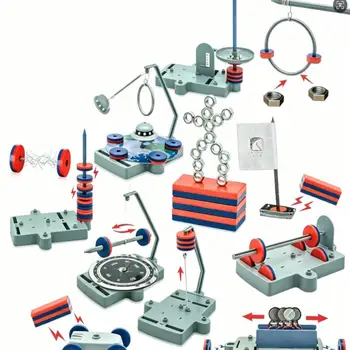 Magnetisches Wissenschaftsexperimentier-Set für Kinder, Magisches STEM DIY Handgemachtes Lernspielzeug