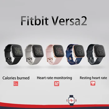 Fitbit Versa 2 Gesundheits- und Fitness-Smartwatch mit integrierter Herzfrequenz-, Musik- und Alexa-Tracking