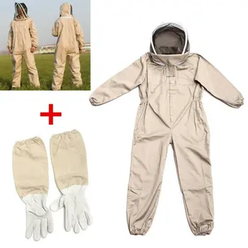 Professioneller belüfteter Ganzkörper-Imkerei-Bienenhalteanzug mit Handschuhen