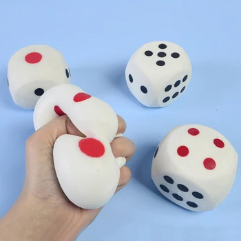 2,56 Zoll Squishies Würfel Kawaii Weiche, langsam aufsteigende, große 6-seitige Würfel mit Punkten