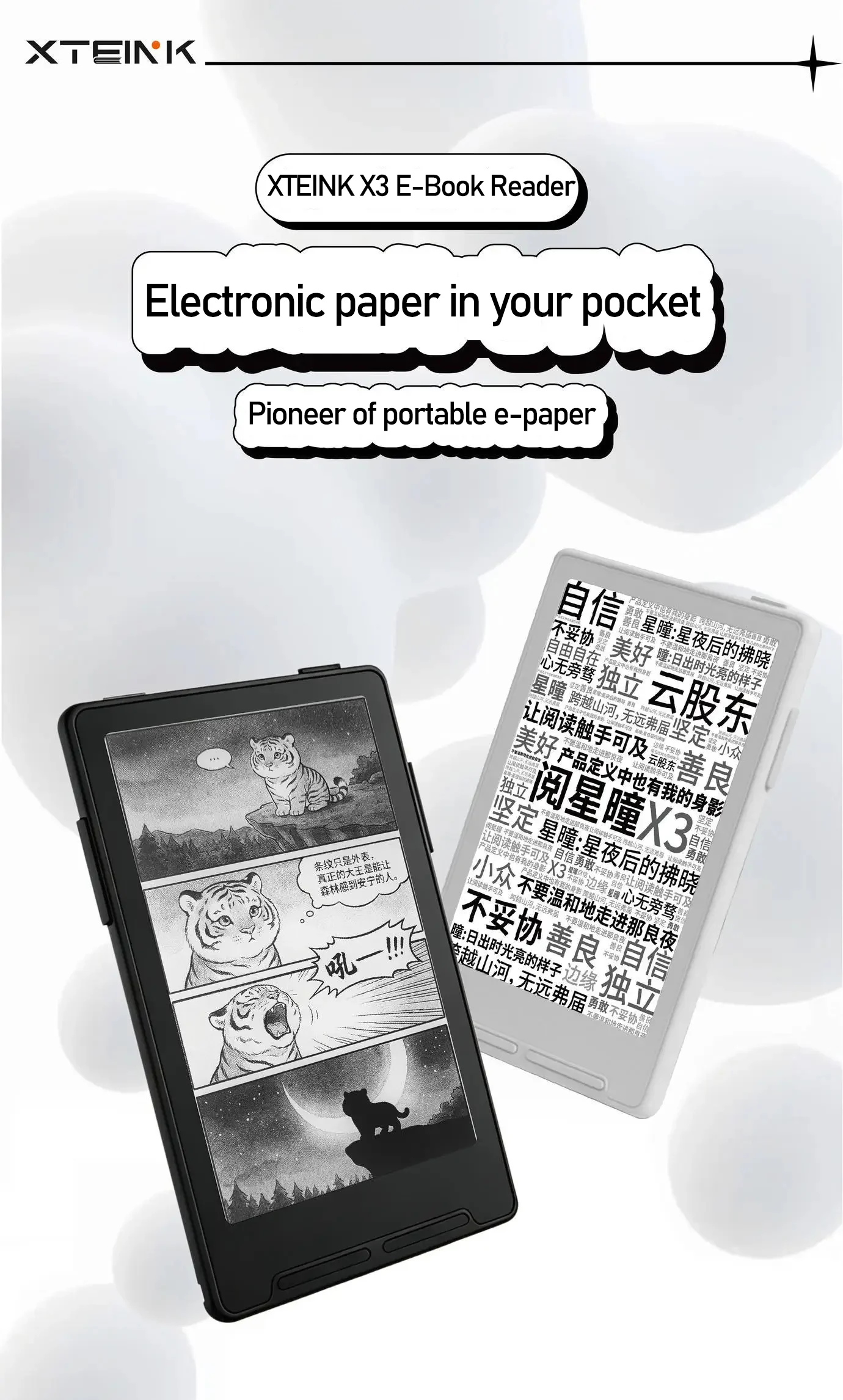 XTEINK X3 E-Book-Reader mit E-Ink-Display, magnetisch – Bild 5