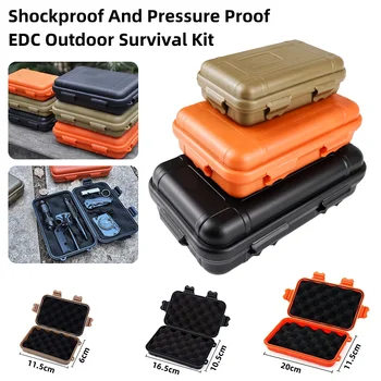 S/L/XXL Größe Outdoor Kunststoff Wasserdicht Versiegelt Survival Box Container Camping Outdoor Reise