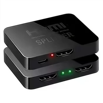 1x2 4K HDMI Splitter - 1 Eingang 2 Ausgang Videoverteiler für Dual-Monitor, PC, Projektor, Laptop, 4K@60Hz