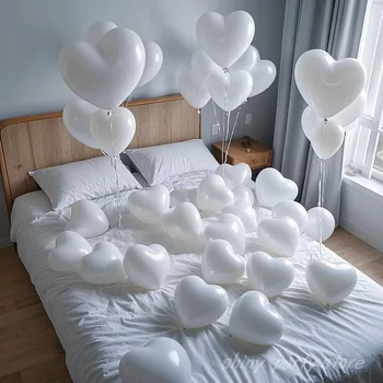12 Zoll herzförmige Luftballons Liebe aufblasbare Luft Helium Ballon Zimmer Tag Hochzeit Geburtstag Party