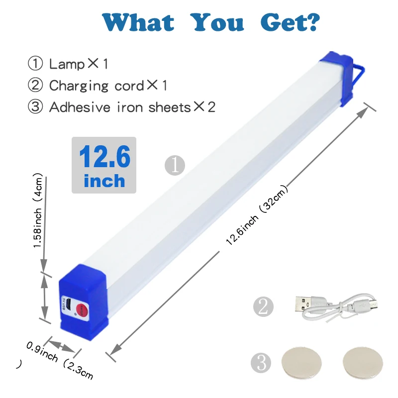 LED wiederaufladbare Lampenröhre USB 5V Notlicht Camping – Bild 5