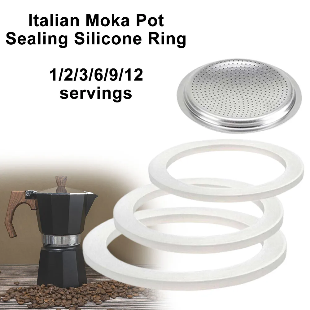 Kaffee Gummiring Silikon Moka Gummidichtung Filter Bildschirm