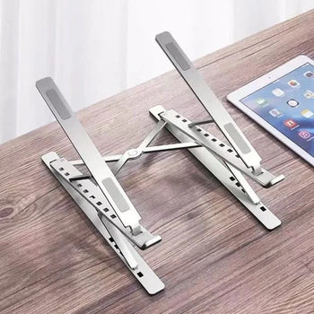 MacBook Laptop-Ständer, zusammenklappbar, verstellbar, Aluminium, für Computer, PC, Tablet-Ständer