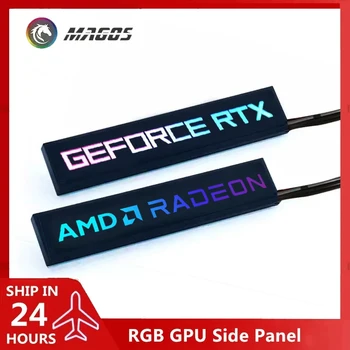 Grafikkarte Seitenwand RGB RTX AMD GeForce GPU Modify 5V 3Pin ARGB AURA SYNC PC Case DIY MOD