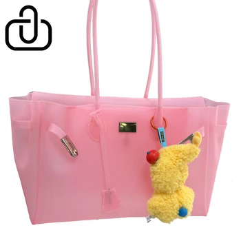 2026 Sommer Damen Jelly Bag TPU Transparente Plastik Y2K Mode Tragetasche Koreanischer Stil Rosa